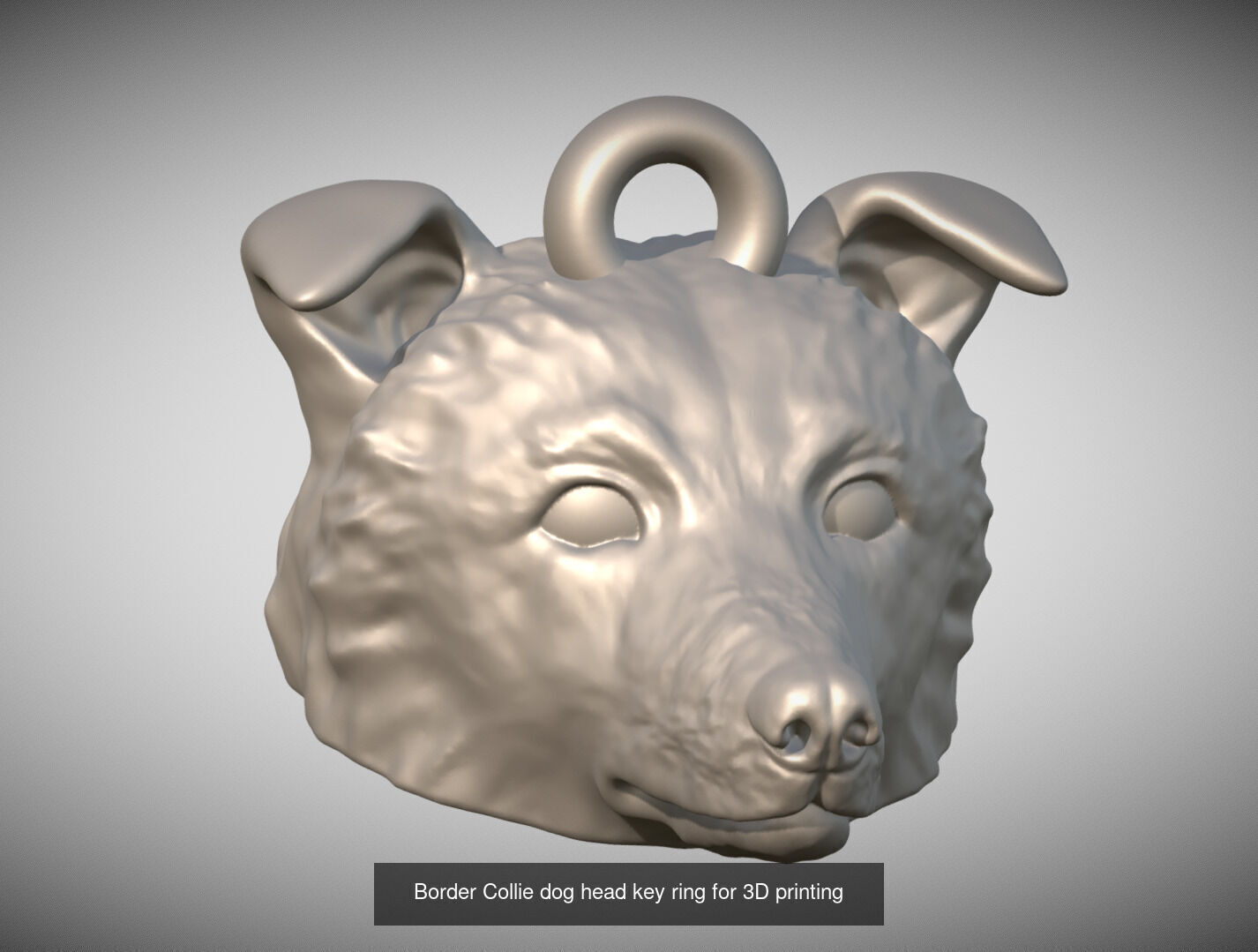 Key rings collection of dogs for 3D printing _43