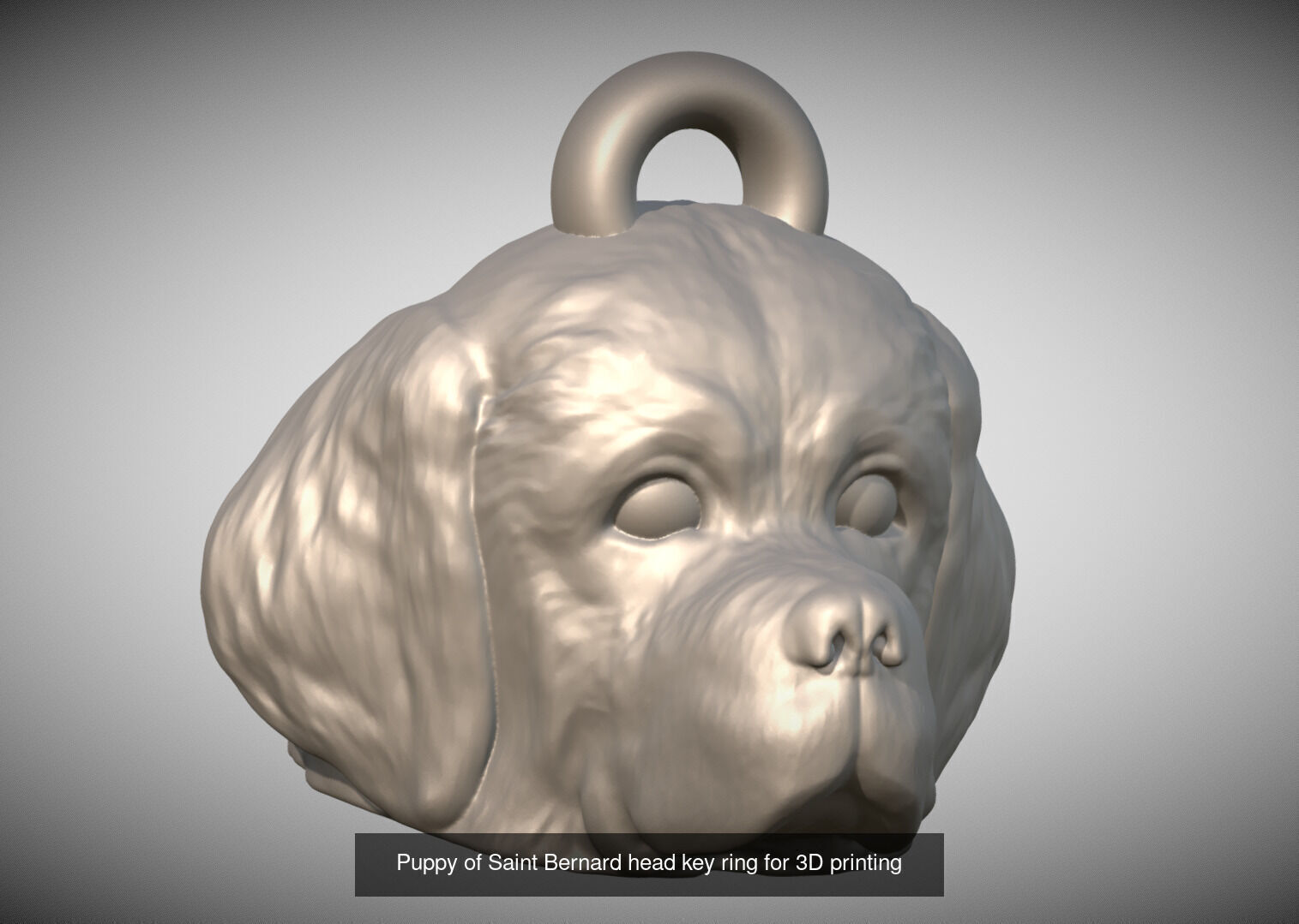 Key rings collection of dogs for 3D printing _14