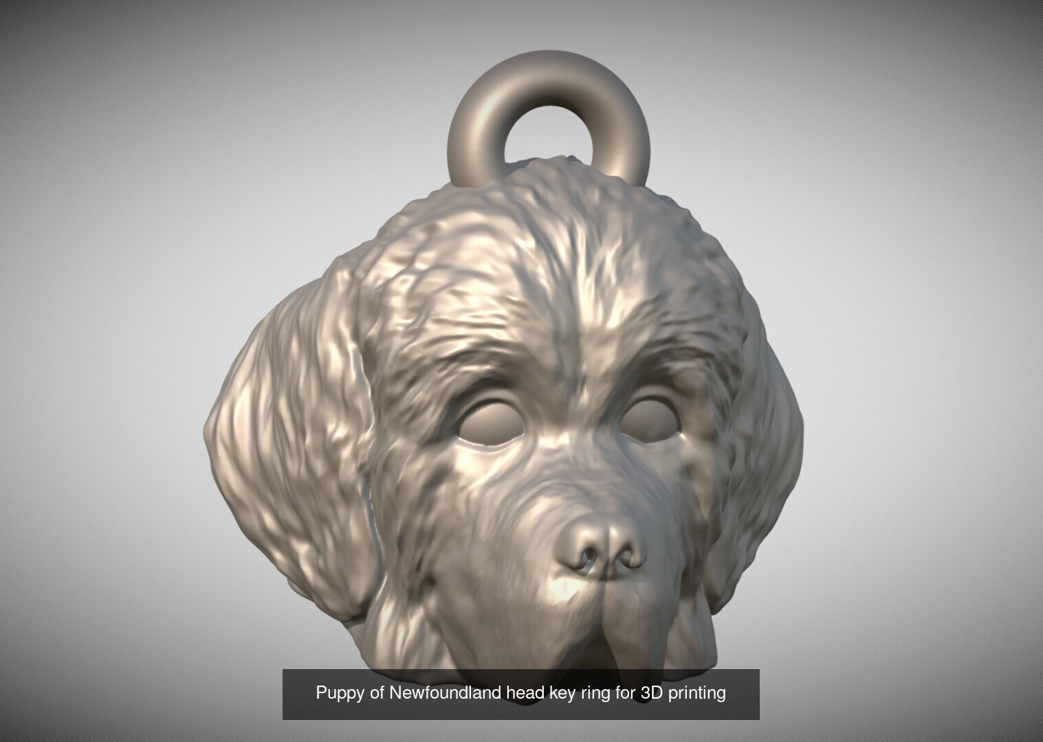 Key rings collection of dogs for 3D printing _18