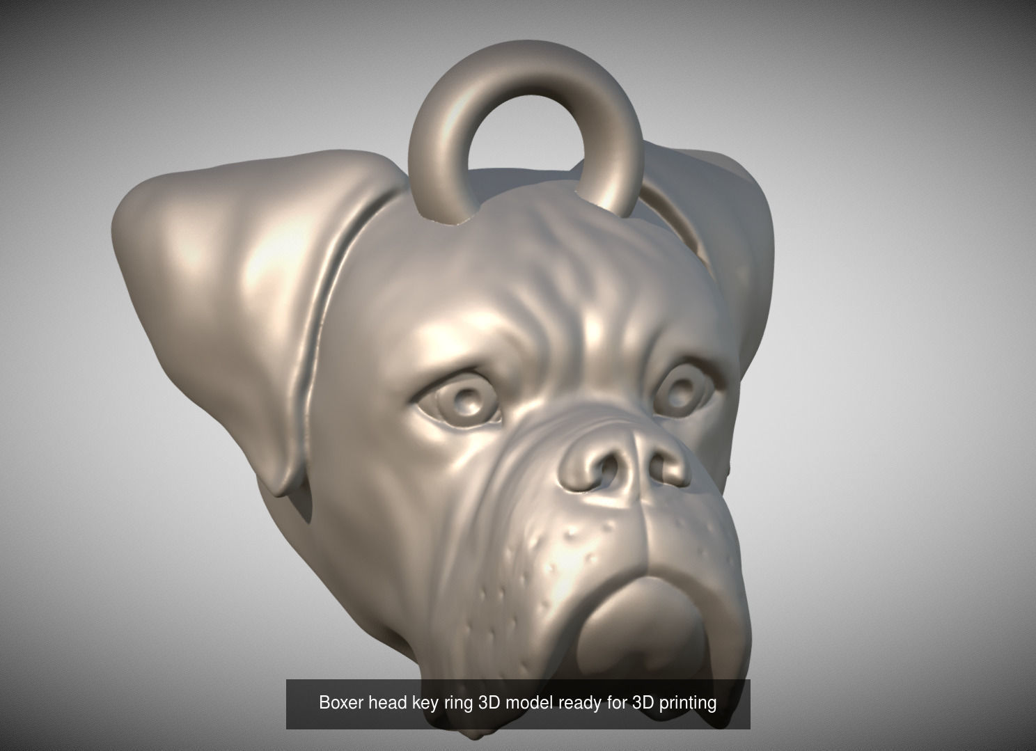Key rings collection of dogs for 3D printing _15
