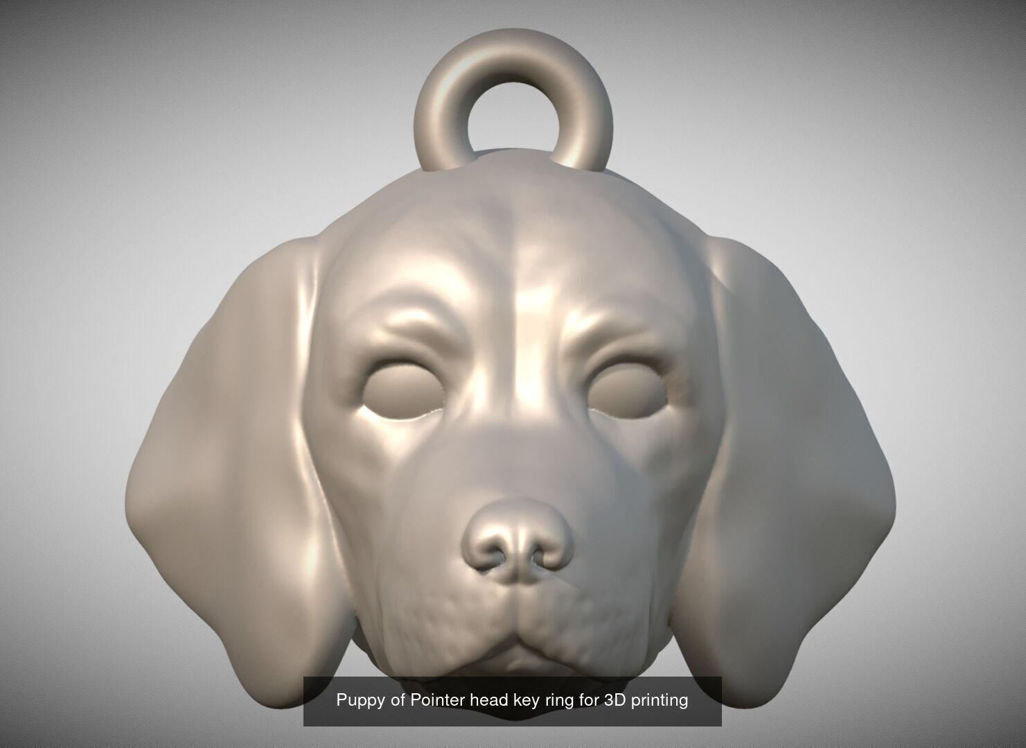 Key rings collection of dogs for 3D printing _38