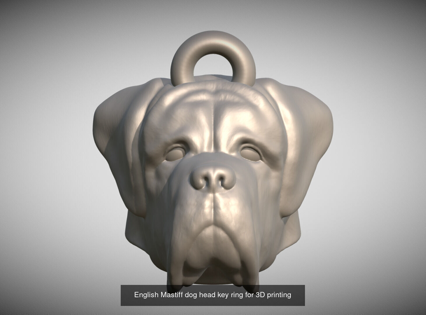 Key rings collection of dogs for 3D printing _49