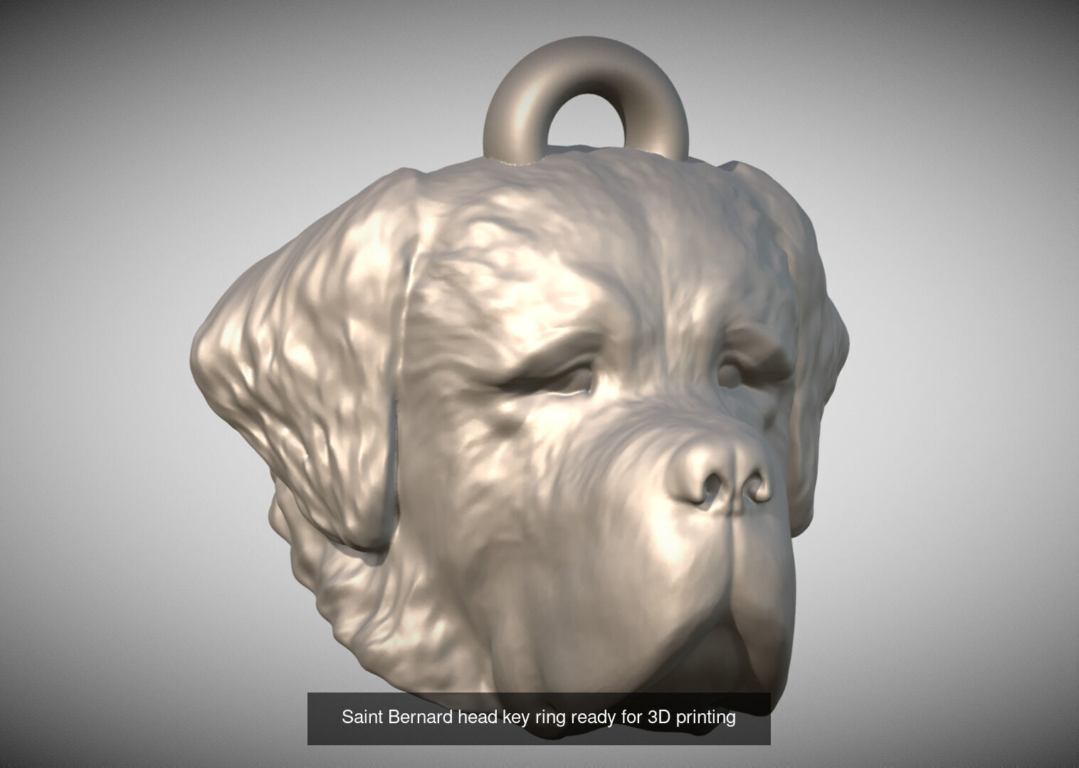 Key rings collection of dogs for 3D printing _12