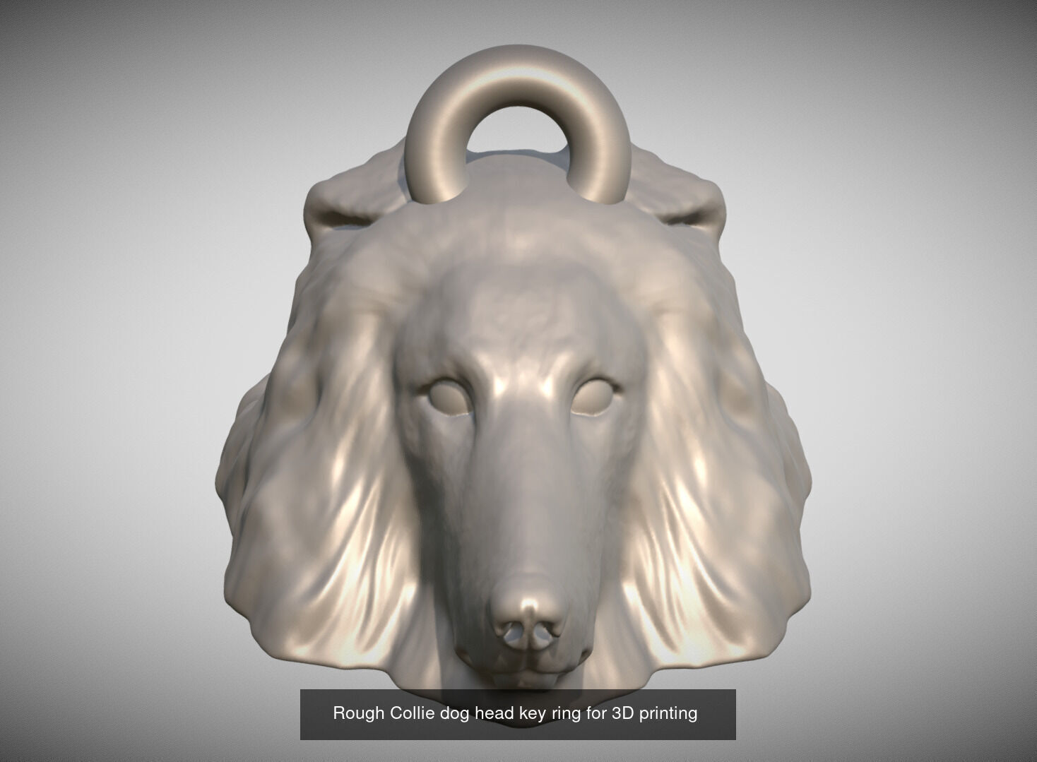 Key rings collection of dogs for 3D printing _47