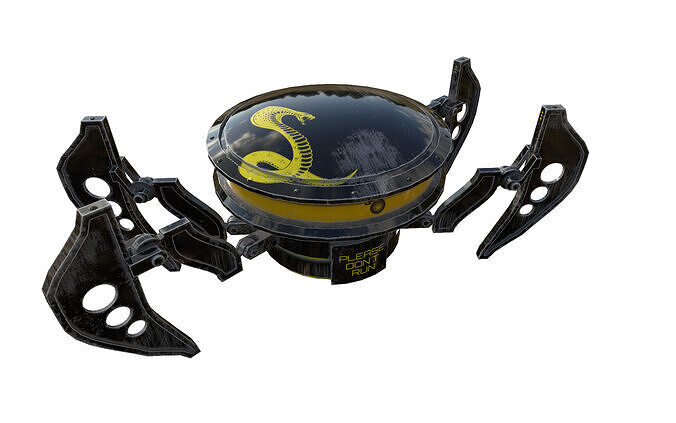 Explosive Mine - Run Forrest Run Low-poly 3D model