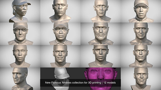 New Famous Athletes collection for 3D printing 