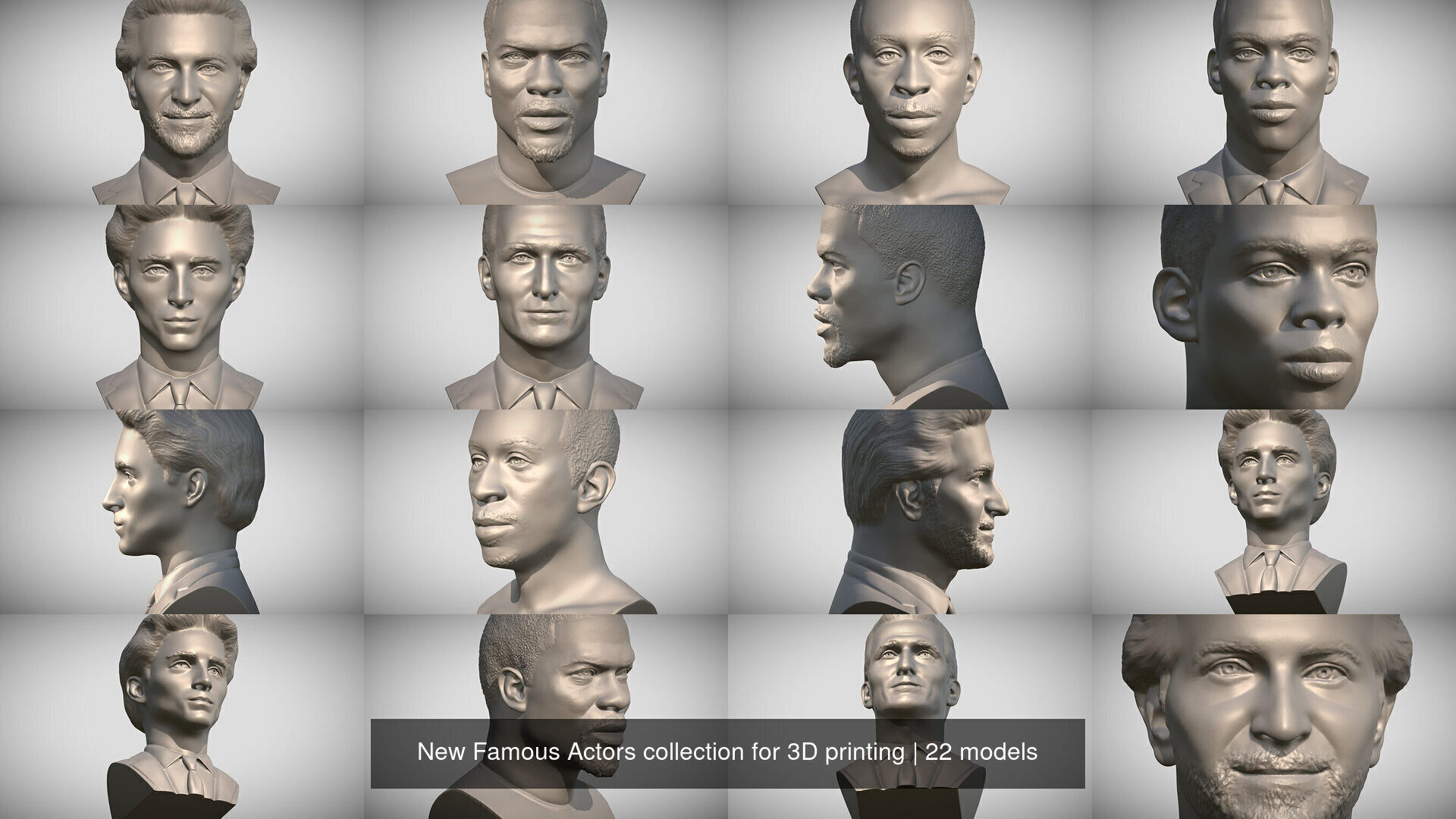 New Famous Actors collection for 3D printing _3