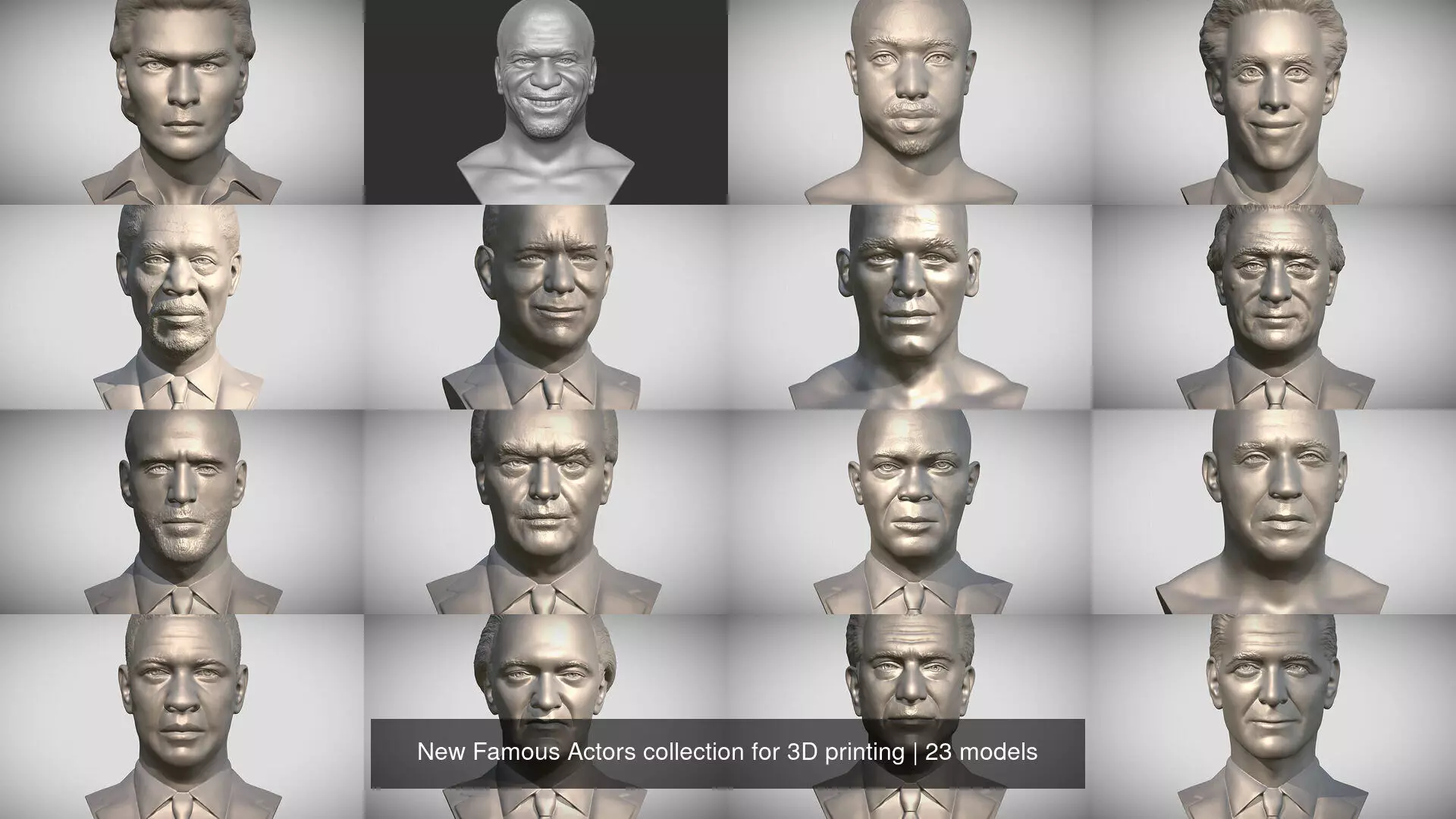 New Famous Actors collection for 3D printing _0