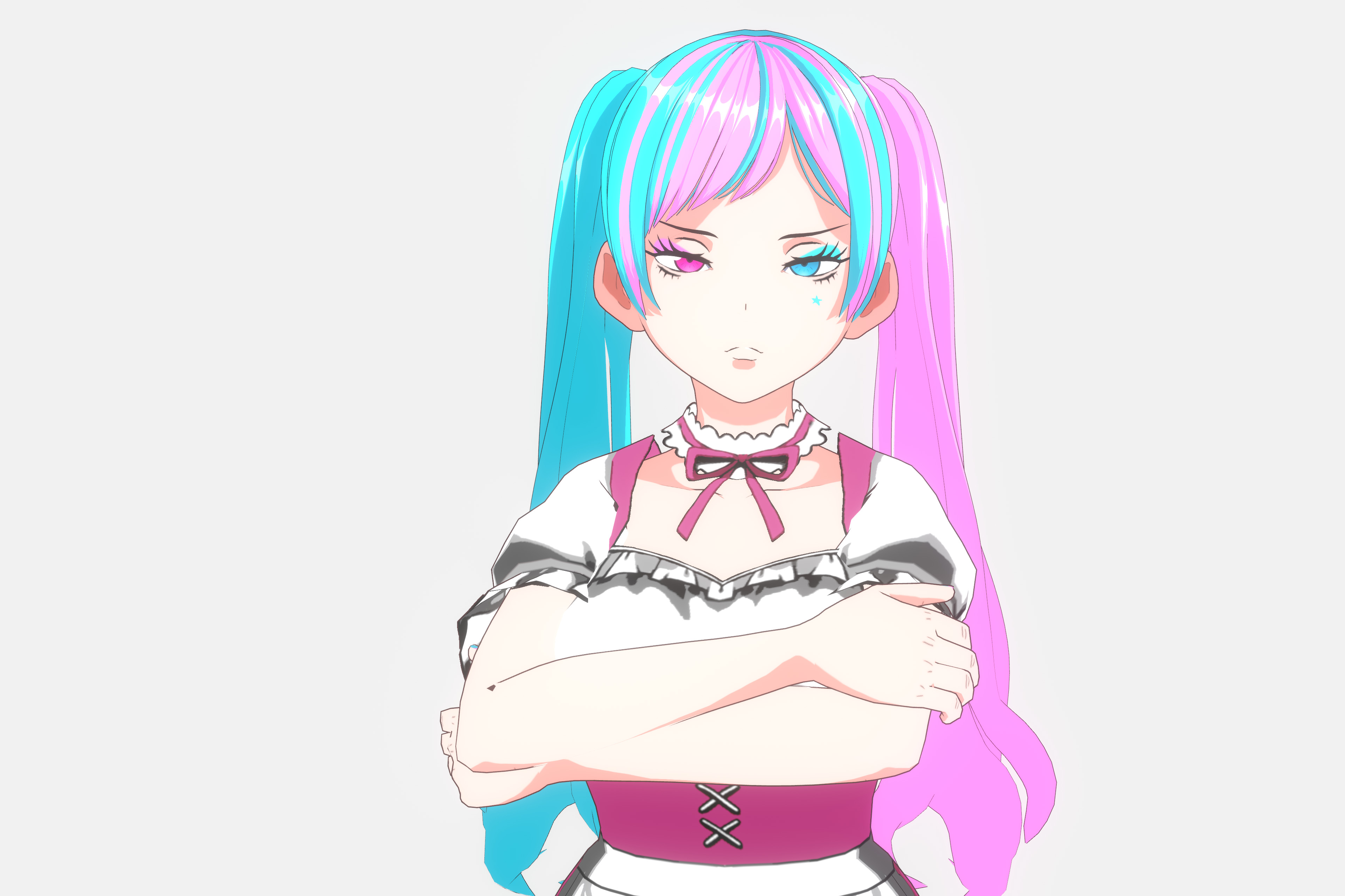 Anime Girl VRM Model 02 Nikki 3D model_8