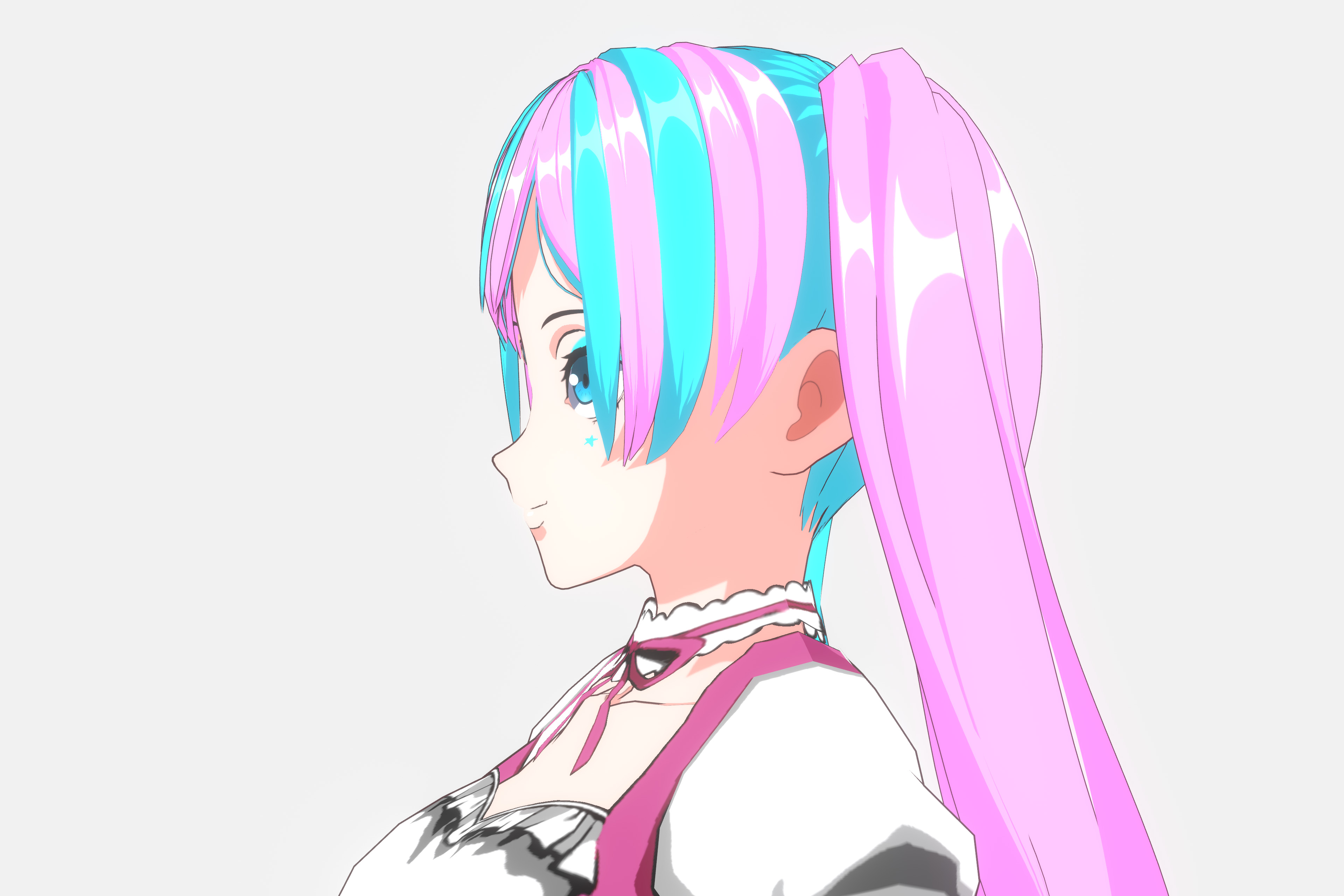 Anime Girl VRM Model 02 Nikki 3D model_2