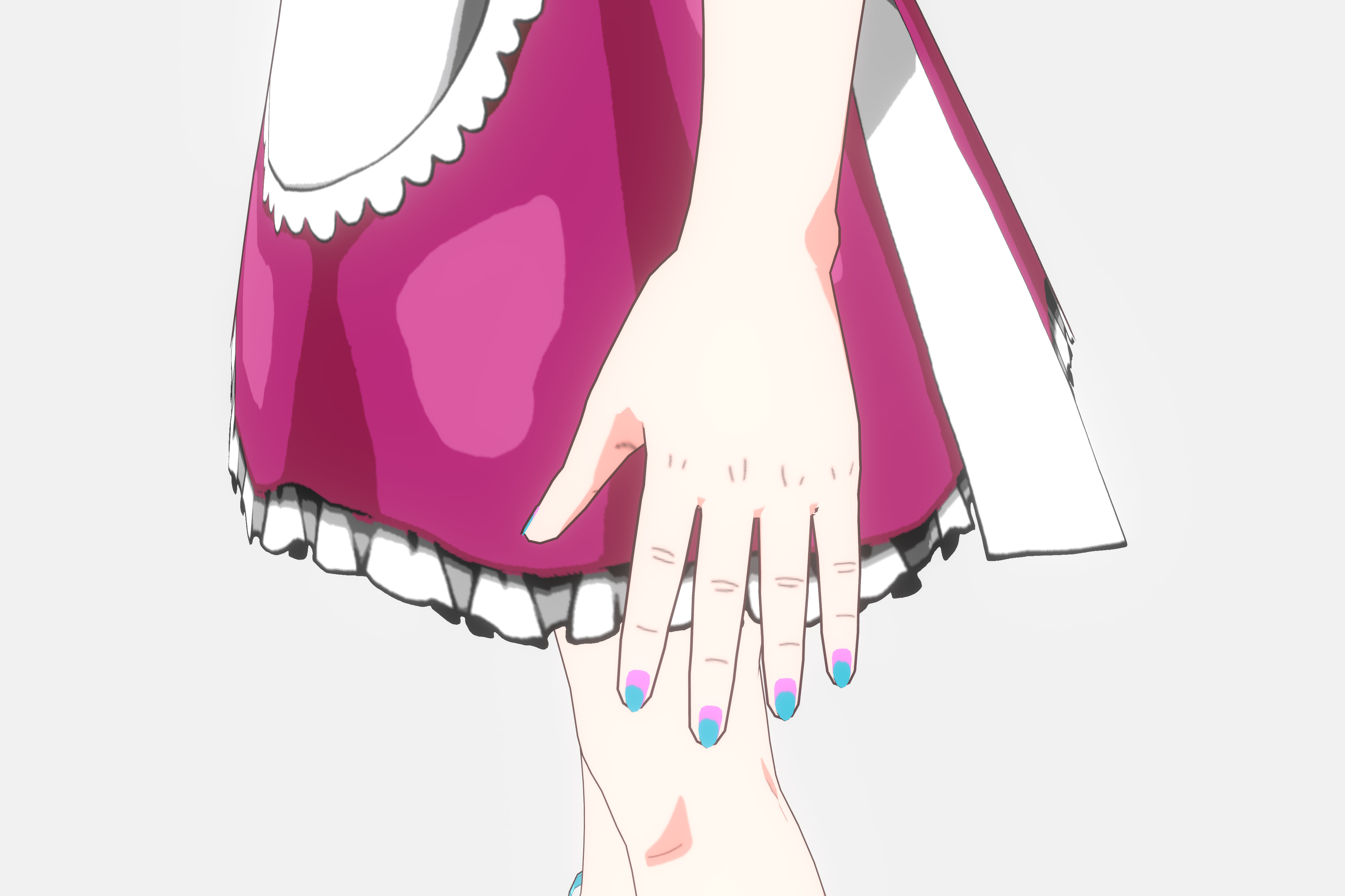 Anime Girl VRM Model 02 Nikki 3D model_13