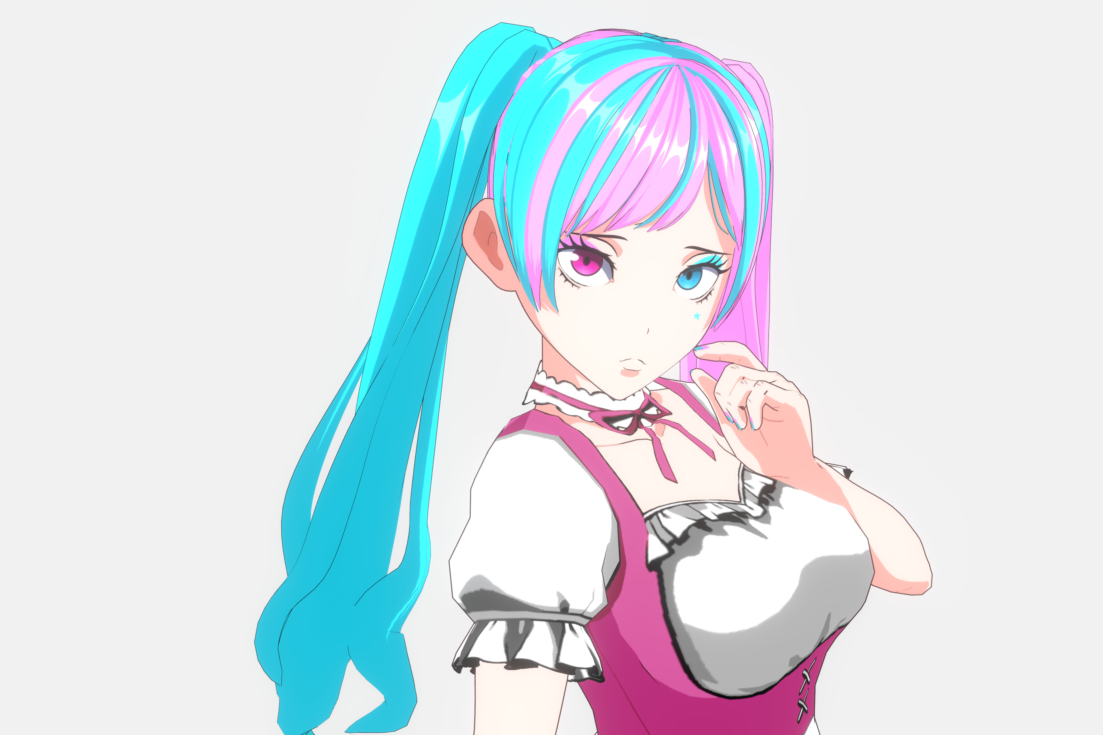 Anime Girl VRM Model 02 Nikki 3D model_7