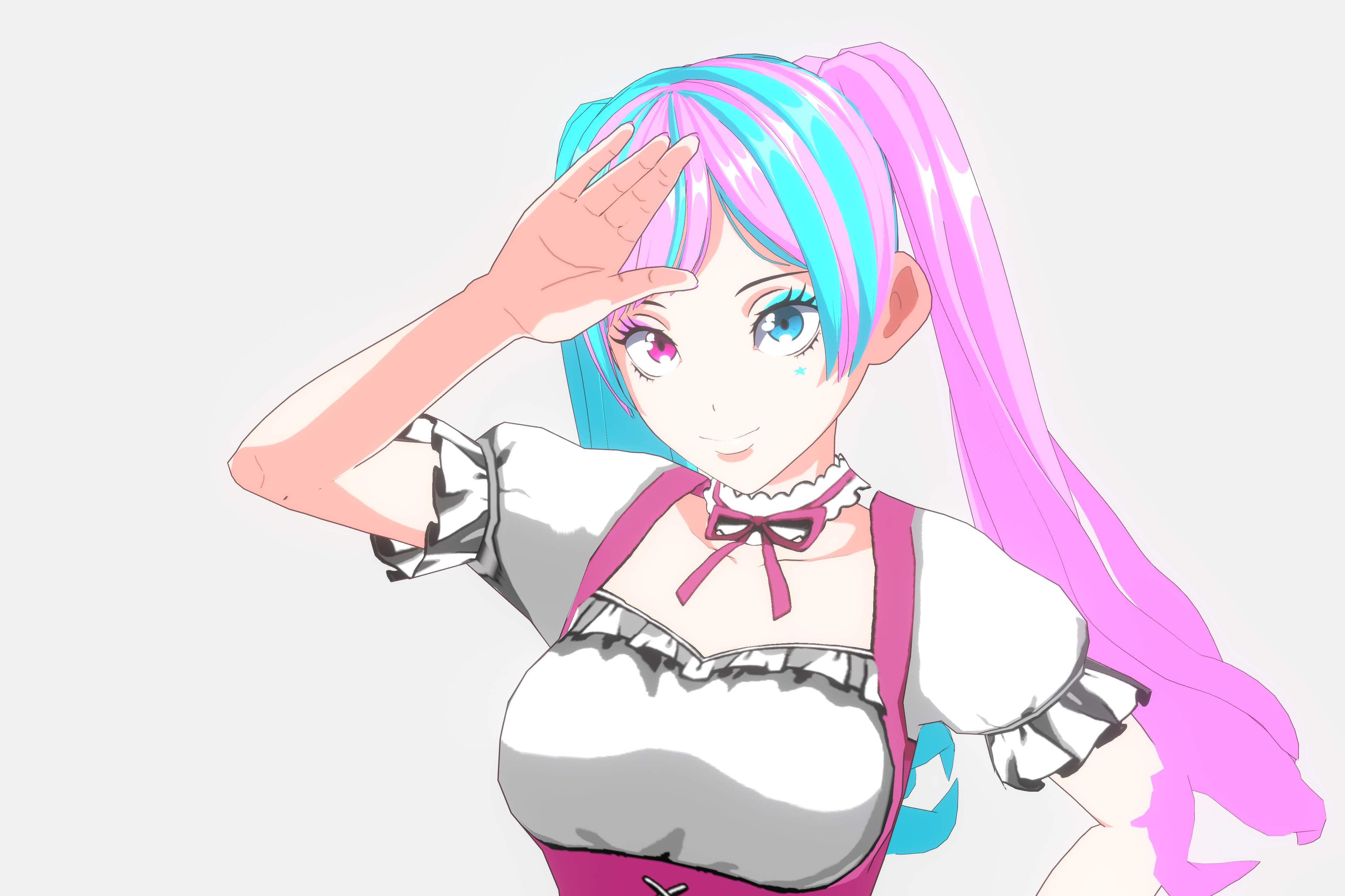 Anime Girl VRM Model 02 Nikki 3D model_3