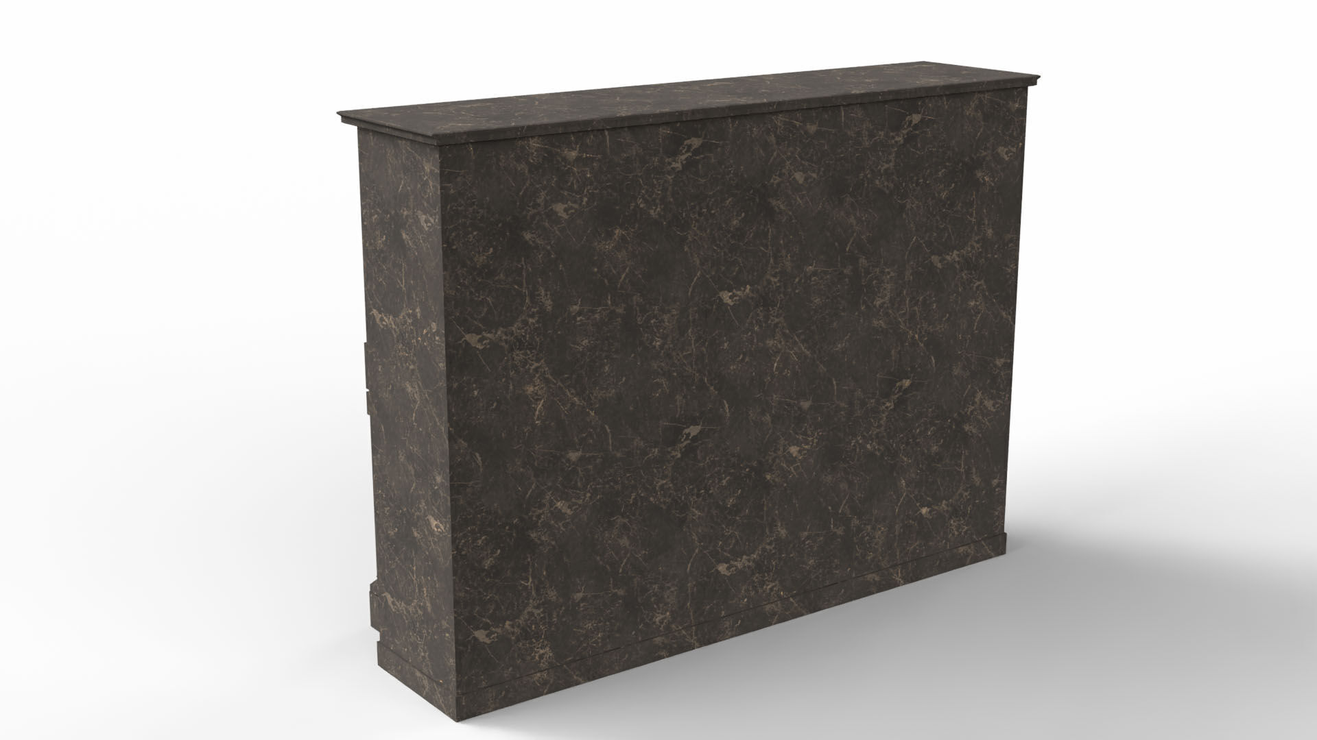 Glossy Wood Veneer Grand Piano Low-poly 3D model_5