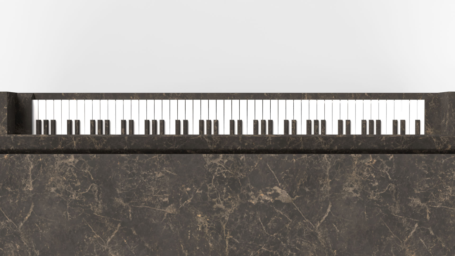 Glossy Wood Veneer Grand Piano Low-poly 3D model_7