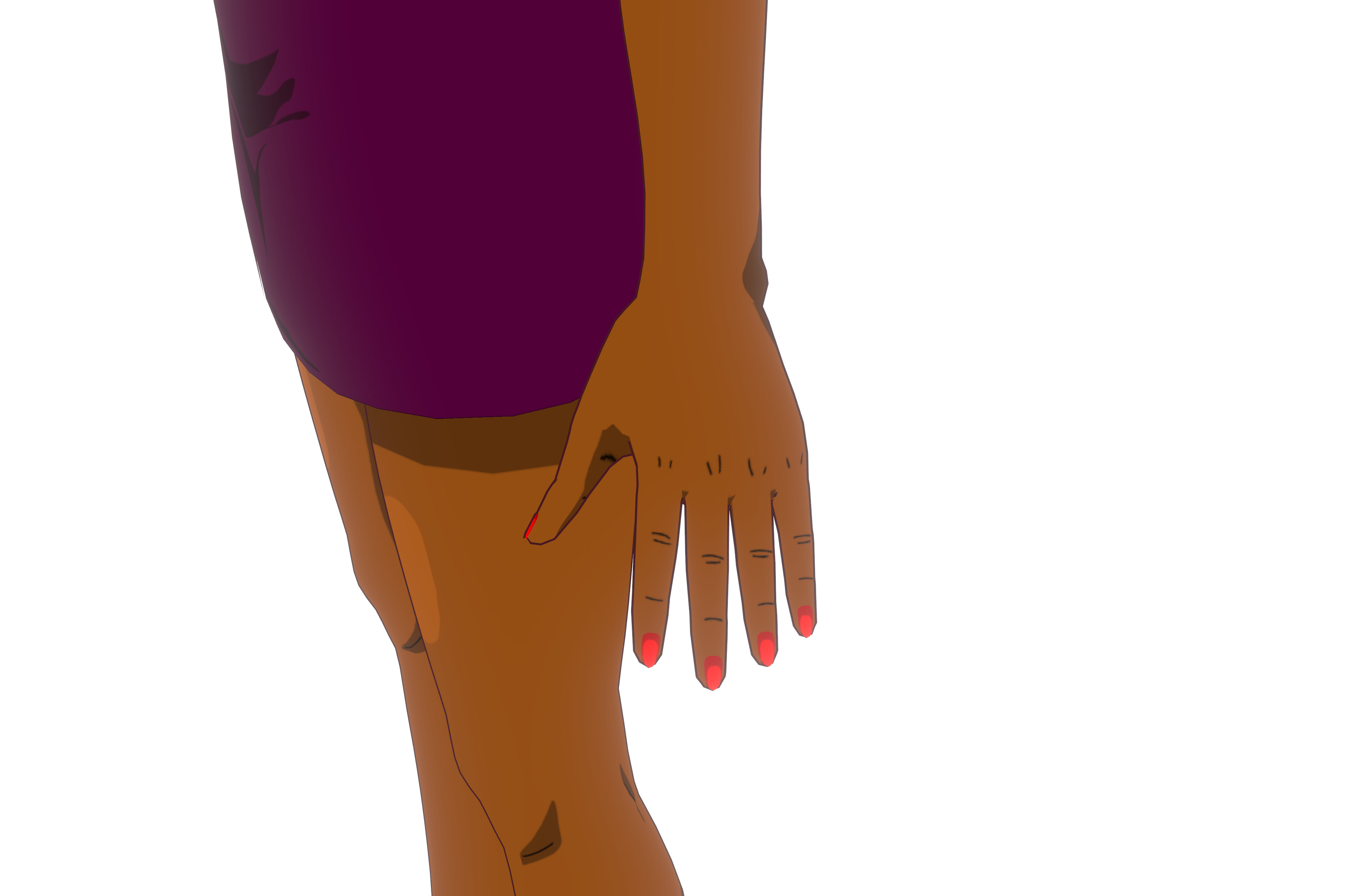 Anime Girl VRM Model 01 Alicia 3D model_17