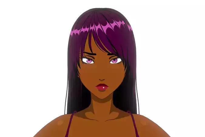 Anime Girl VRM Model 01 Alicia 3D model