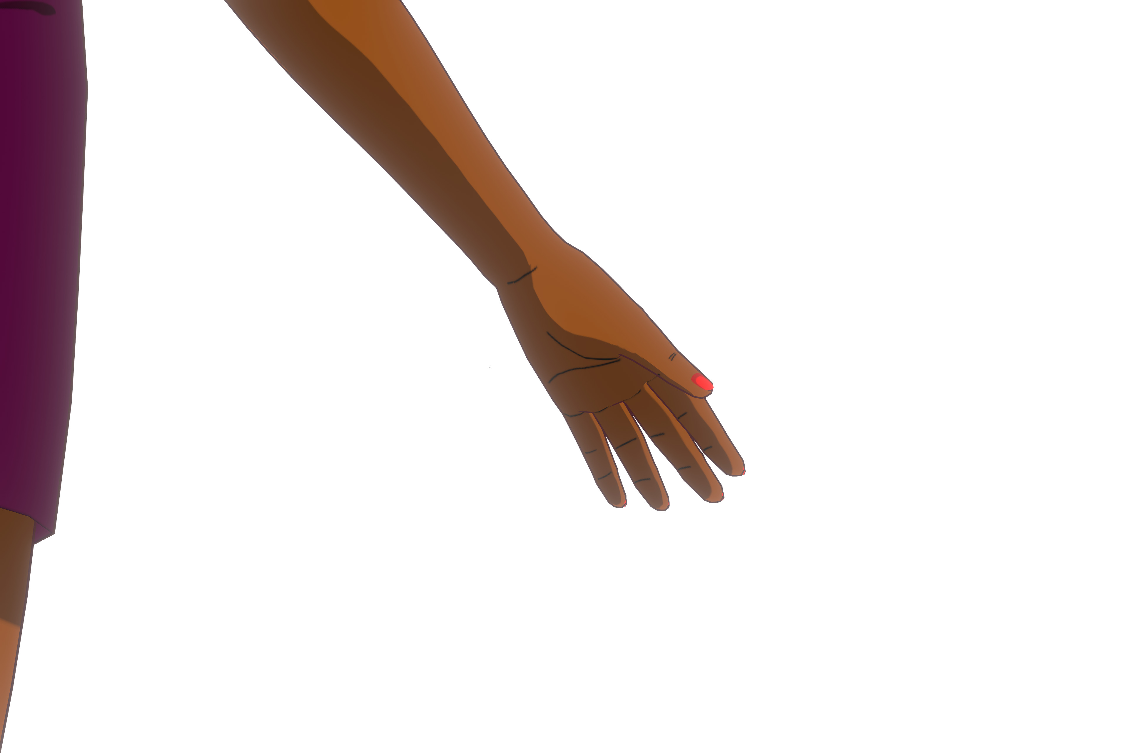 Anime Girl VRM Model 01 Alicia 3D model_18