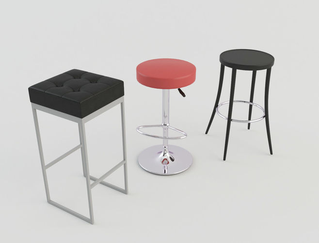 Tavern Bar Stools 3D model