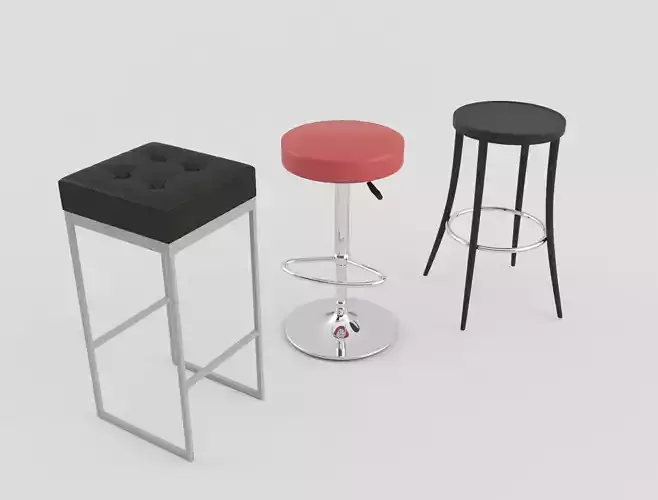 Tavern Bar Stools 3D model