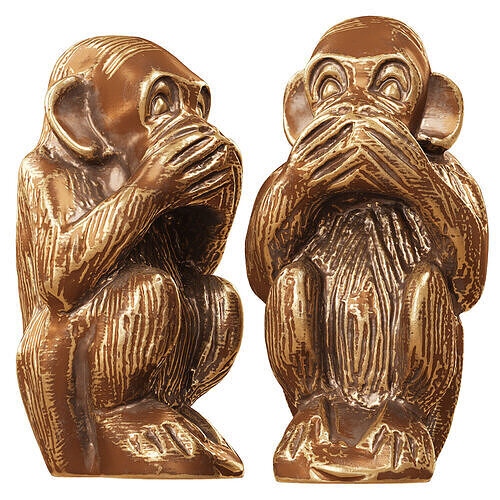 Monkey figurine I dont say anything 3D model