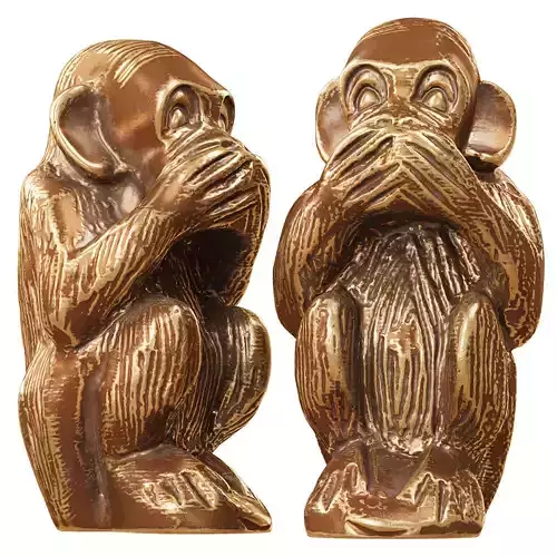 Monkey figurine I dont say anything