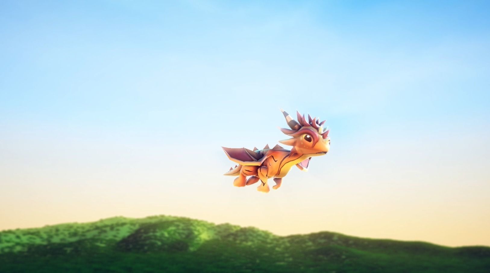 Little Dragons Tiger Low-poly 3D model_15