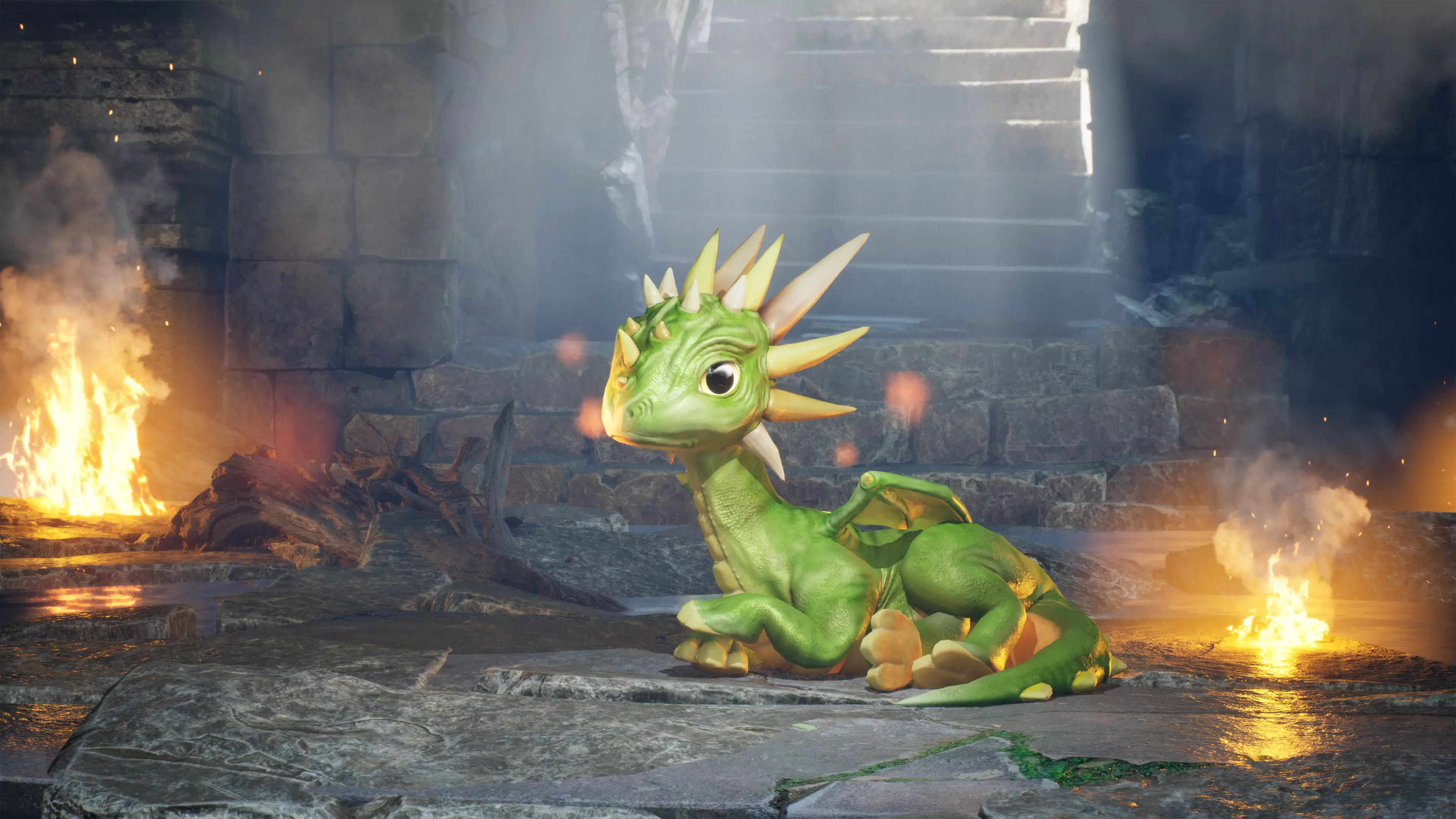 Little Dragons Tiger Low-poly 3D model_4