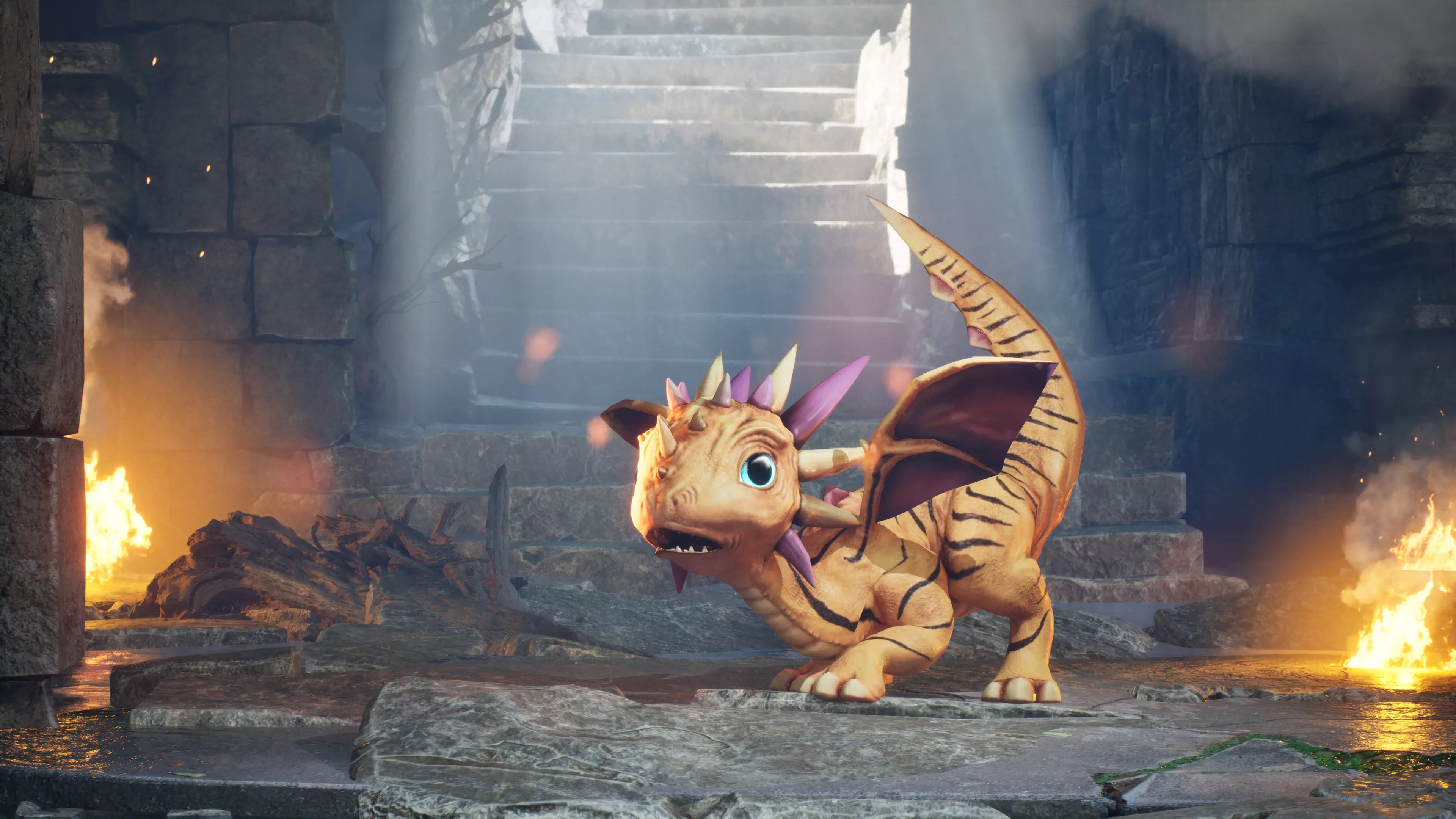 Little Dragons Tiger Low-poly 3D model_5