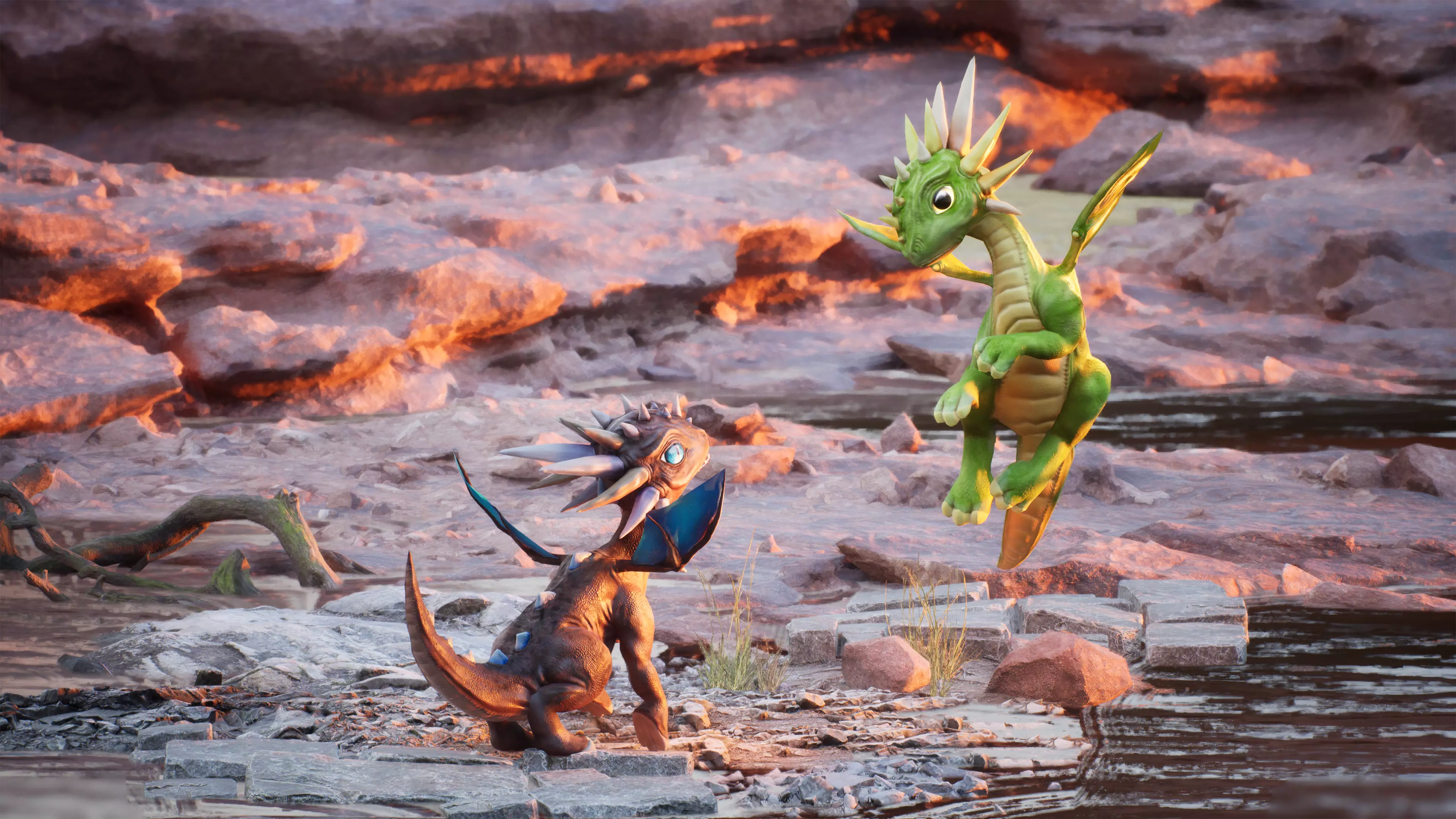Little Dragons Tiger Low-poly 3D model_7