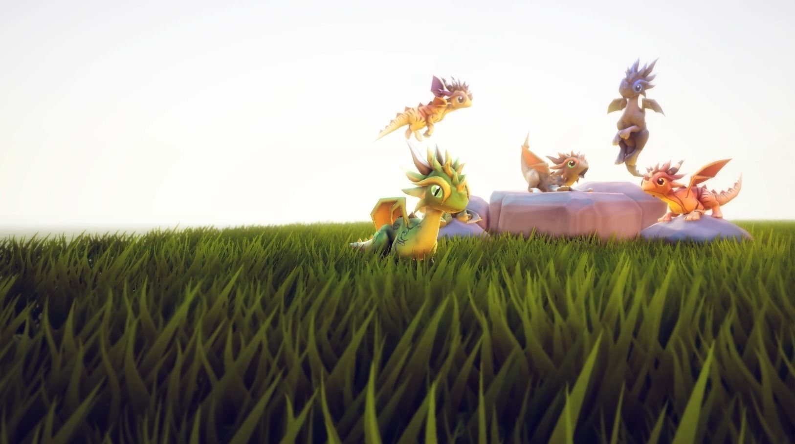 Little Dragons Tiger Low-poly 3D model_9