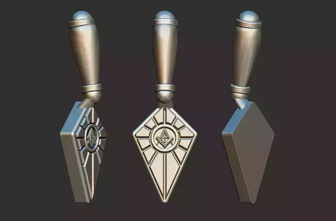 Masonic Trowel - Colher de Pedreiro 3D print model