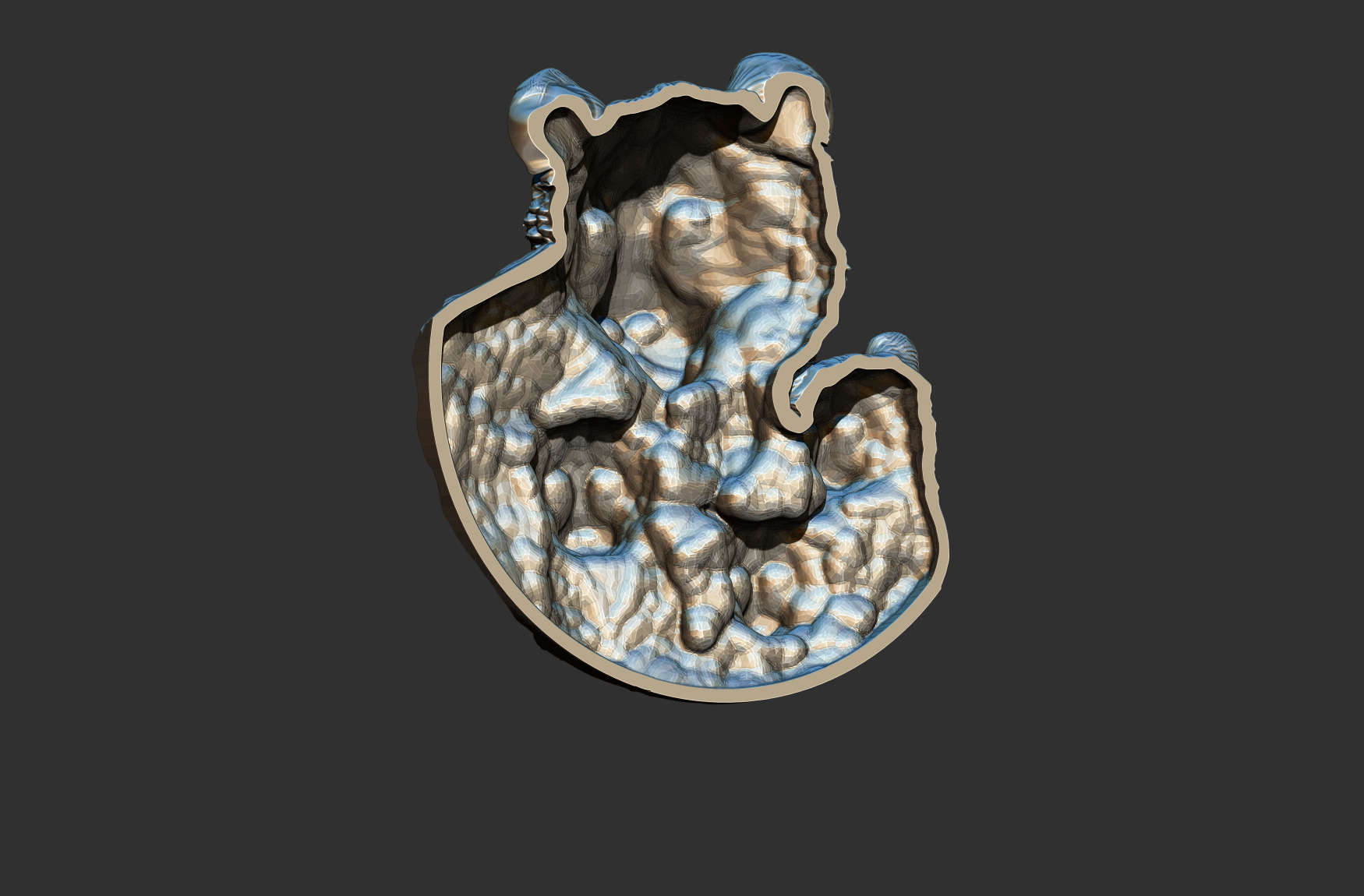 Lion Family  3D print model_10