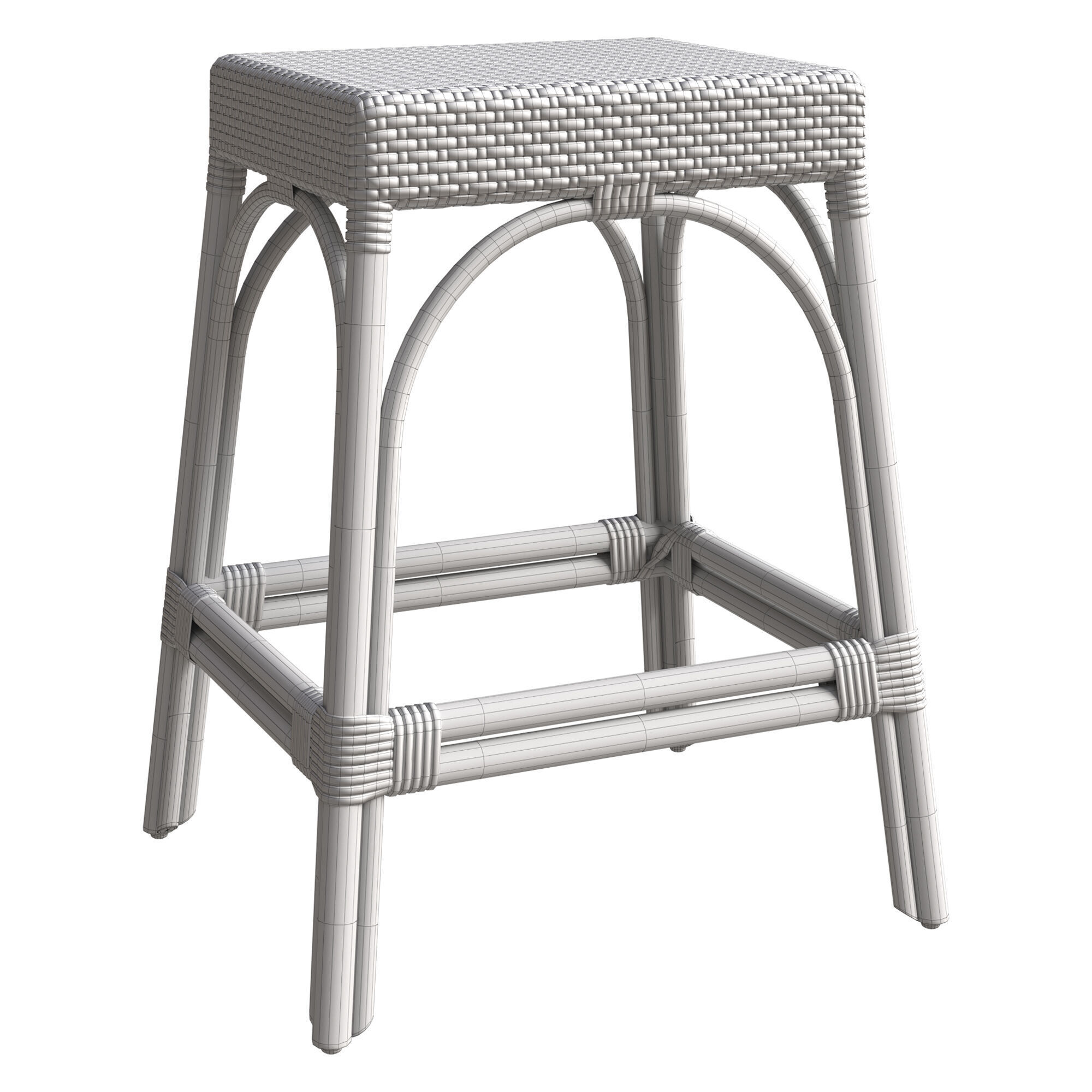 Butler Stool 3D model_4