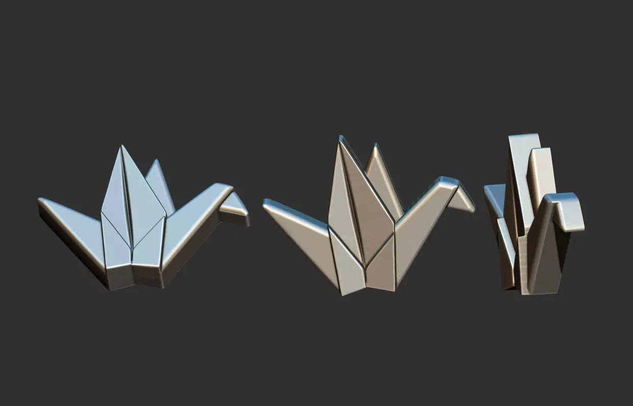 Tsuru Relief  3D print model_0