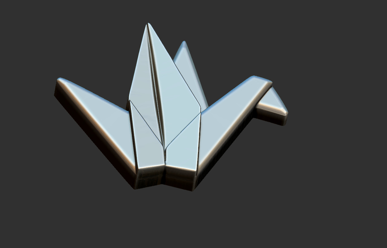 Tsuru Relief  3D print model_9