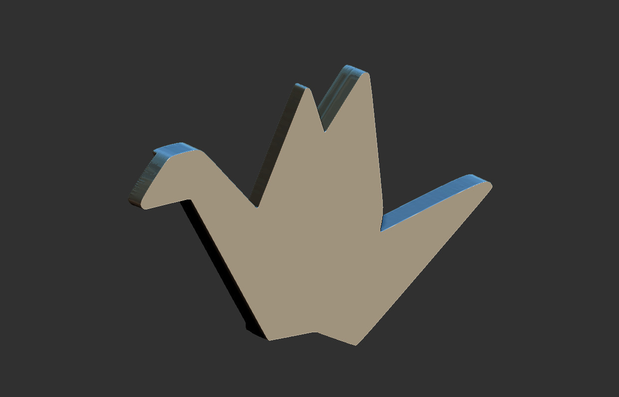 Tsuru Relief  3D print model_6