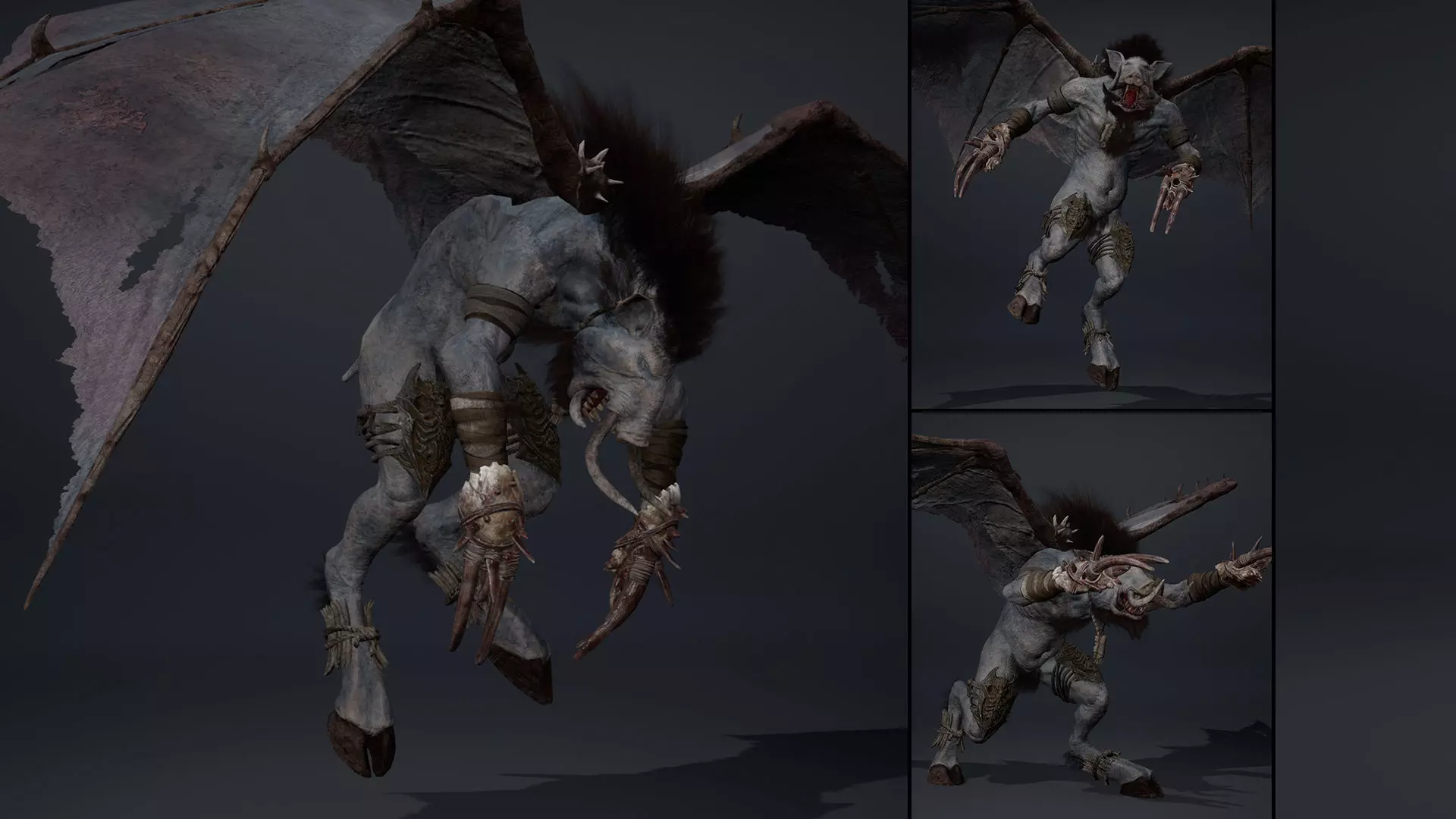 Thunderstorm Fatty Low-poly 3D model