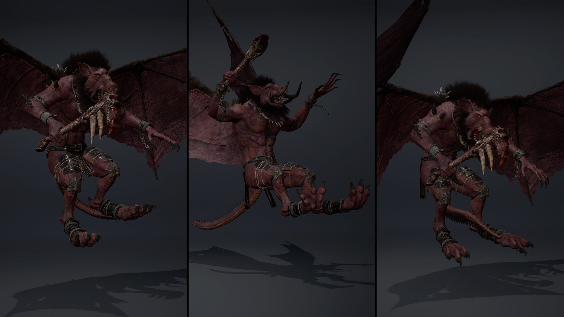 Thunderstorm Spicky Brutal Low-poly 3D model_14