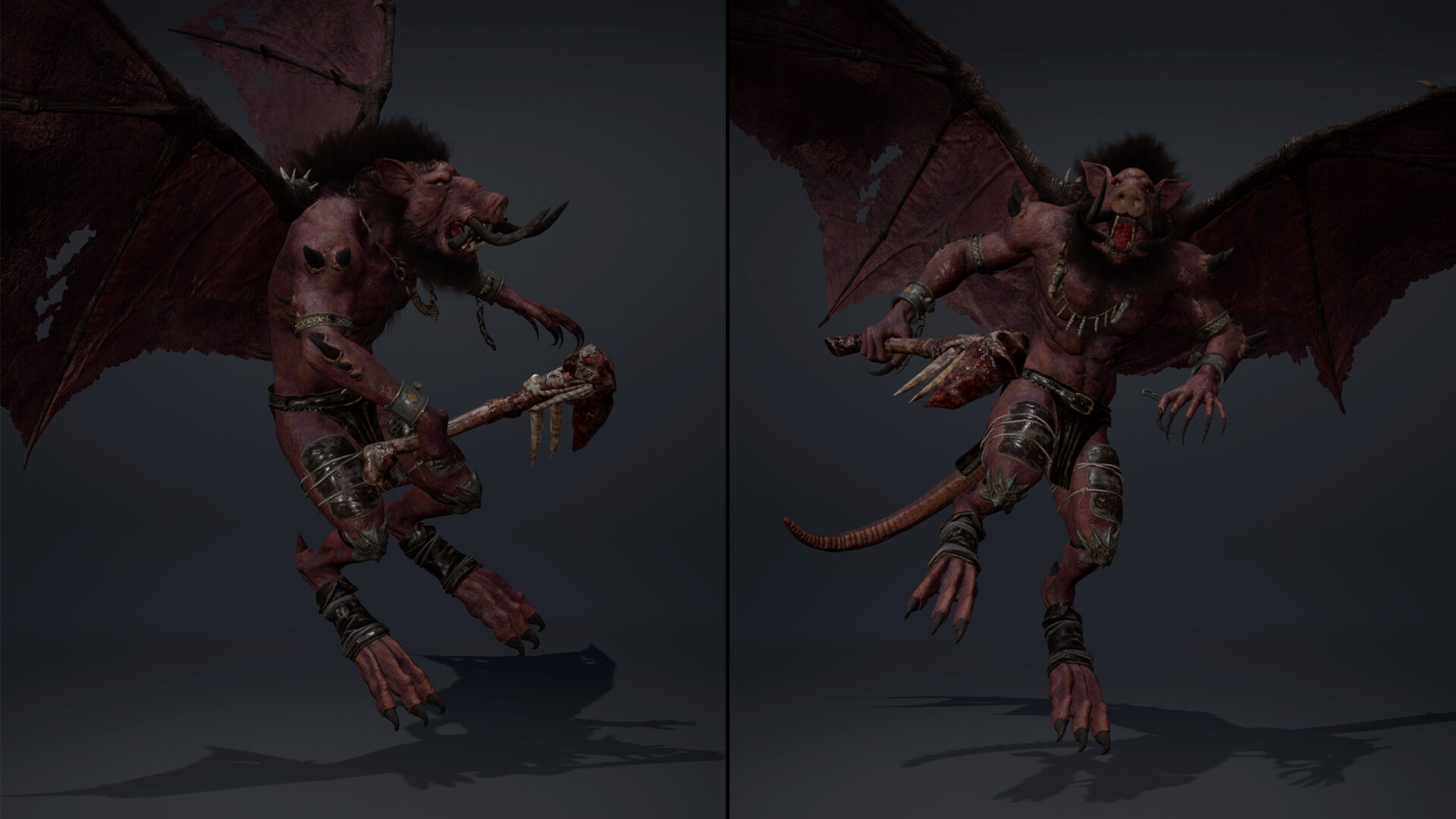 Thunderstorm Spicky Brutal Low-poly 3D model_6