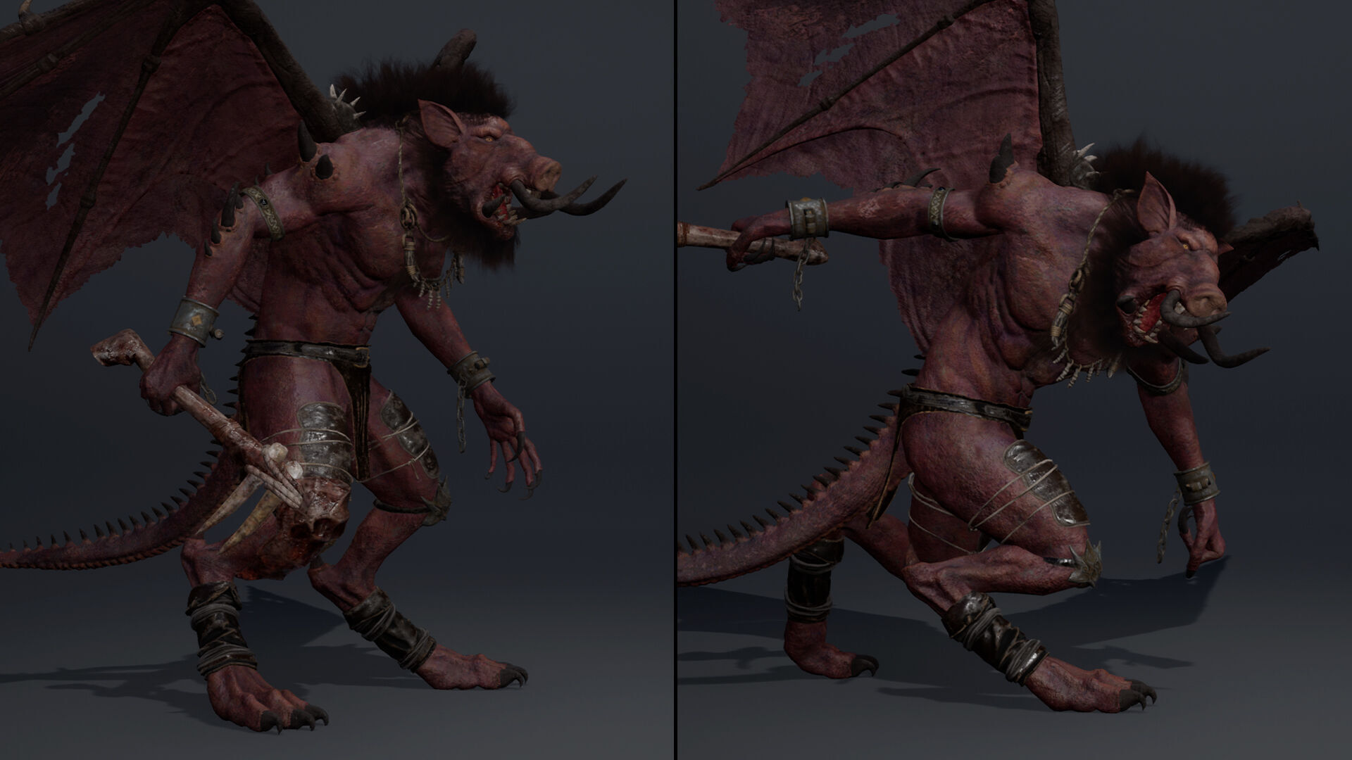 Thunderstorm Spicky Brutal Low-poly 3D model_20