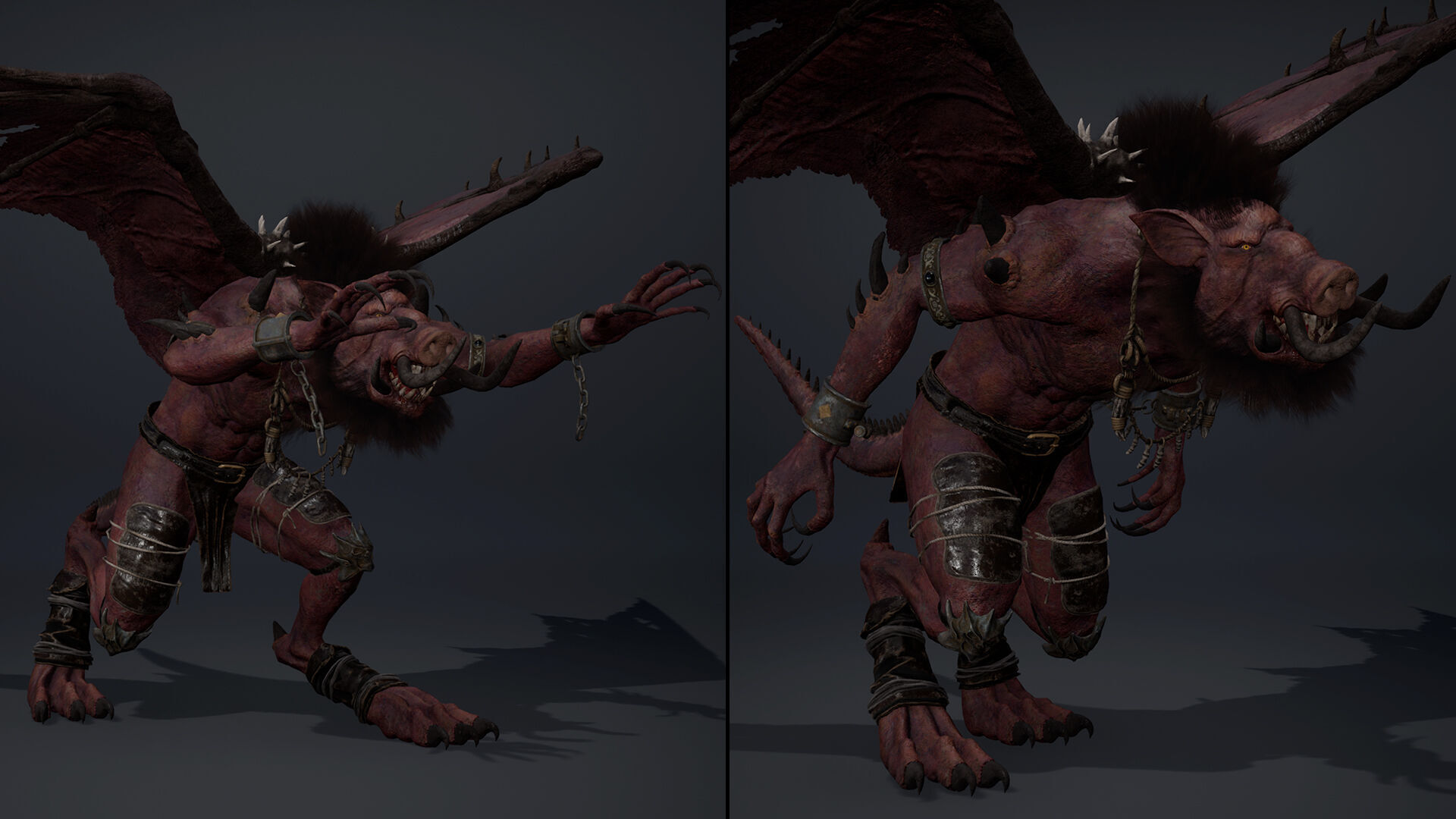 Thunderstorm Spicky Brutal Low-poly 3D model_15