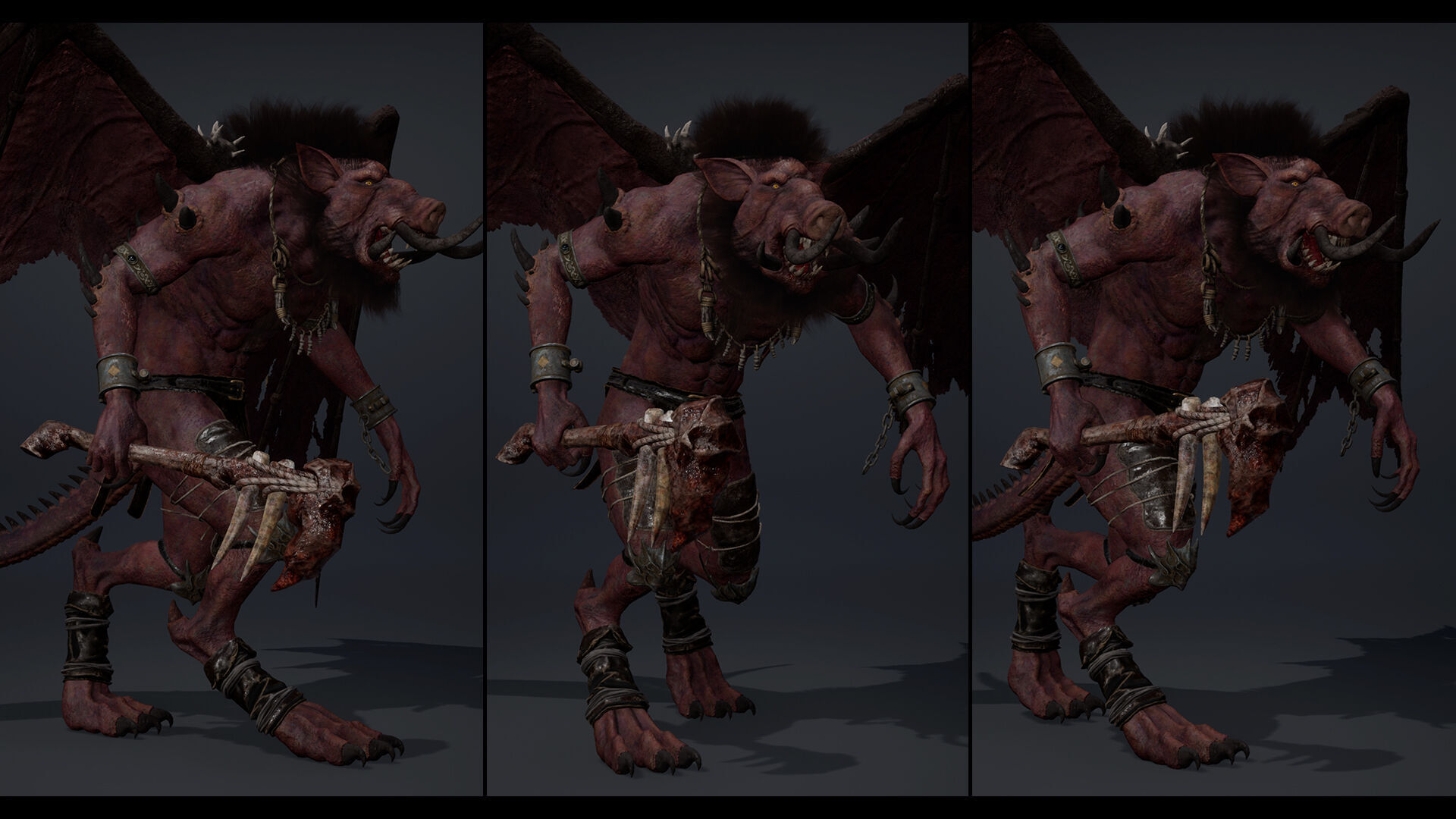 Thunderstorm Spicky Brutal Low-poly 3D model_19