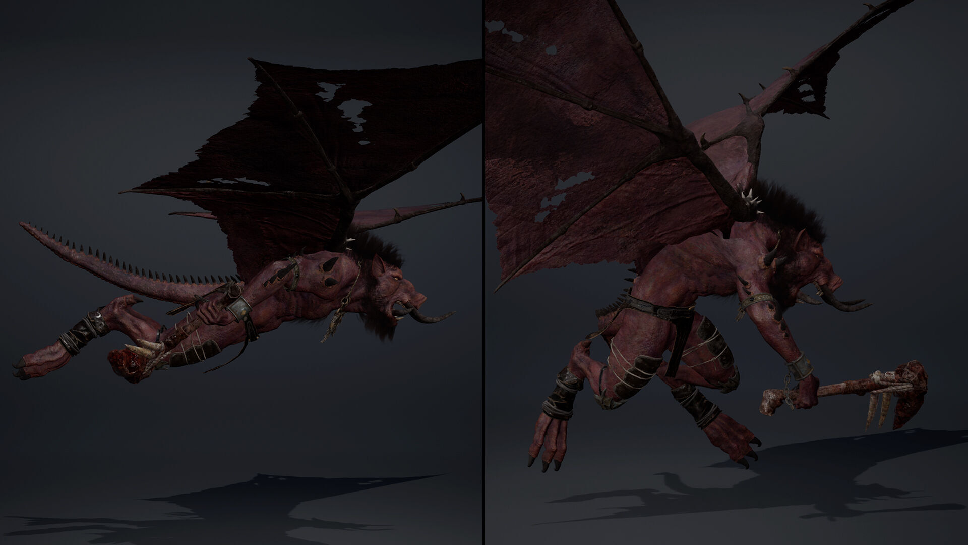 Thunderstorm Spicky Brutal Low-poly 3D model_7