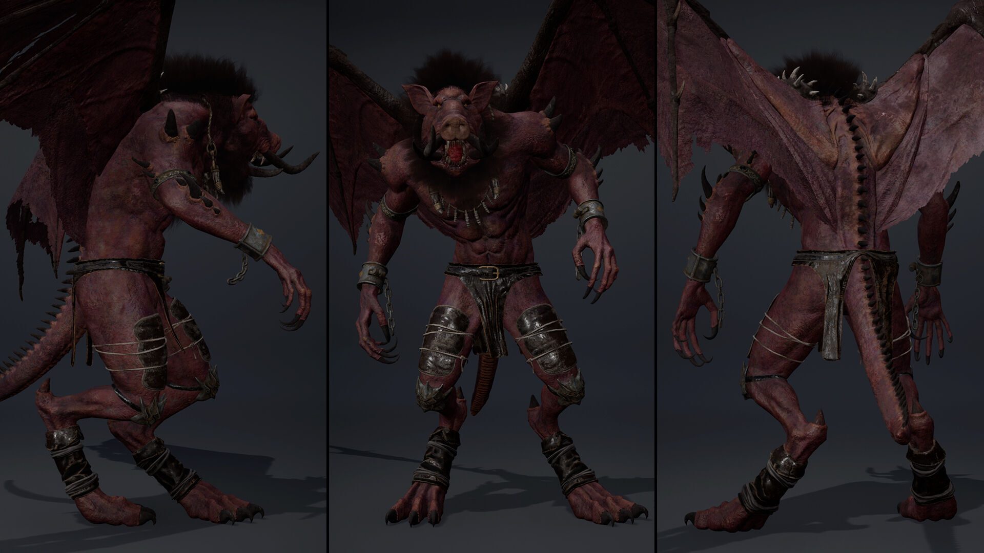 Thunderstorm Spicky Brutal Low-poly 3D model_13