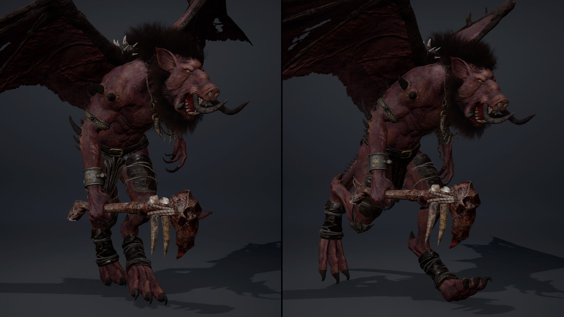 Thunderstorm Spicky Brutal Low-poly 3D model_10