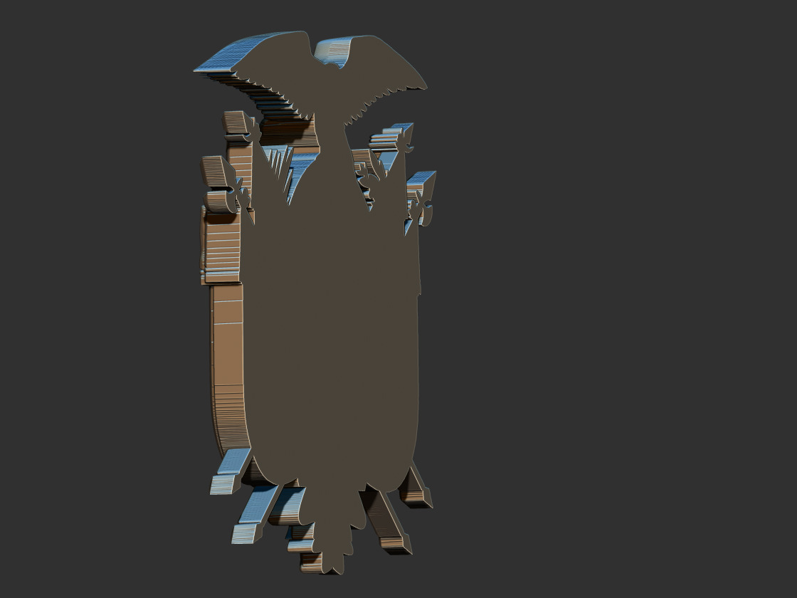 Coat of Arms Ecuador  3D print model_6