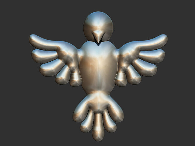Holy Spirit Cute Relief 3D print model
