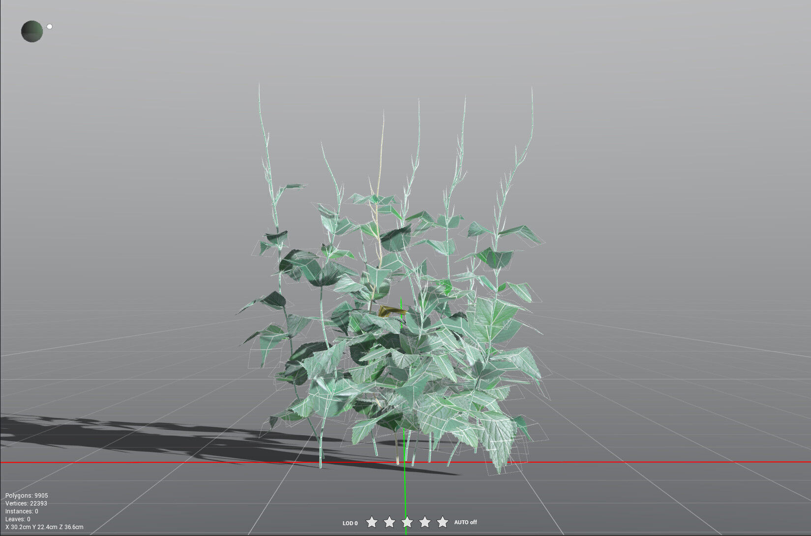 EVERYPlant Dog Mercury LowPoly Low-poly 3D model_36