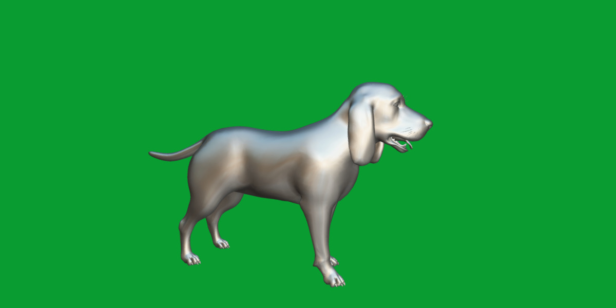 Field Spaniel Dog Low-poly 3D model_23